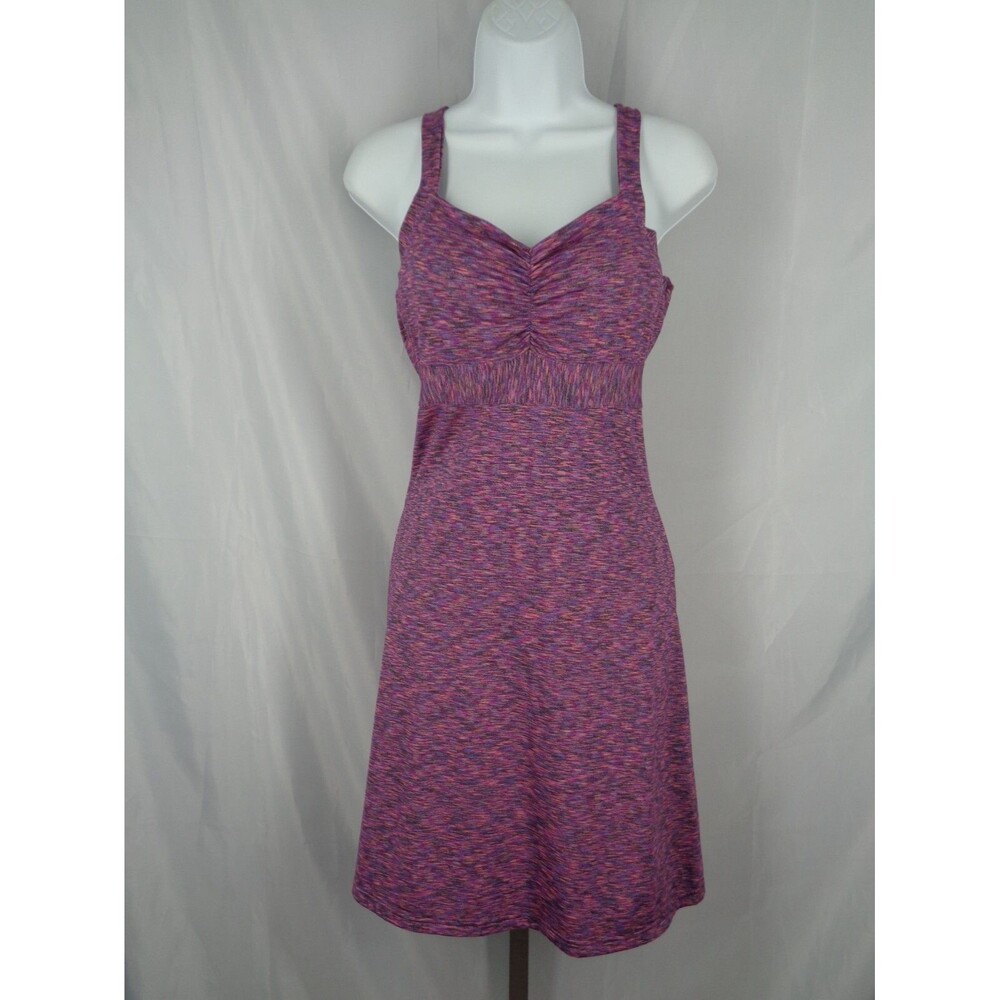 Prana Purple Sleeveless Dress Size Small Amaya Space Dye